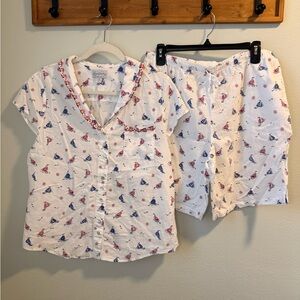 Lanz of Salzburg Nautical Sailboat Pajama Set